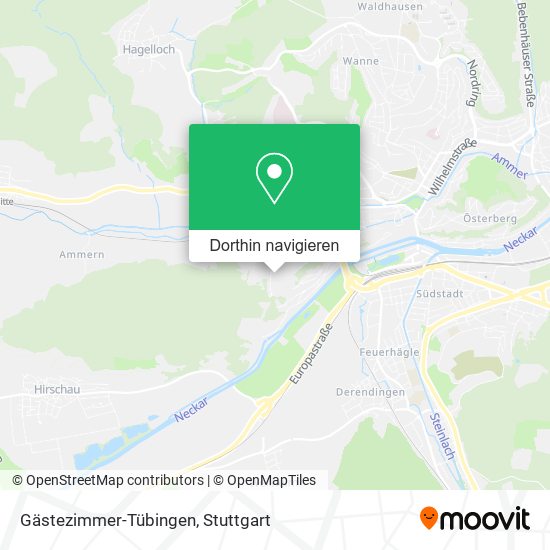 Gästezimmer-Tübingen Karte