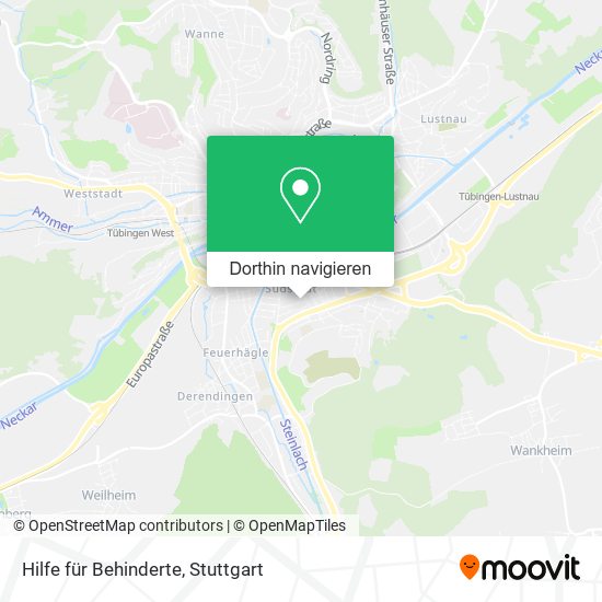 Hilfe für Behinderte Karte