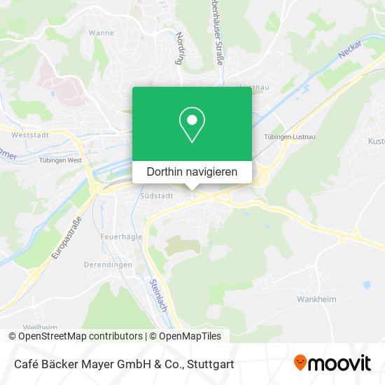 Café Bäcker Mayer GmbH & Co. Karte