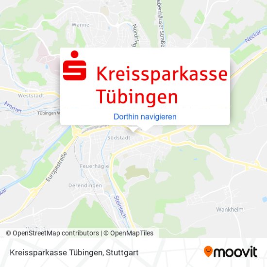 Kreissparkasse Tübingen Karte