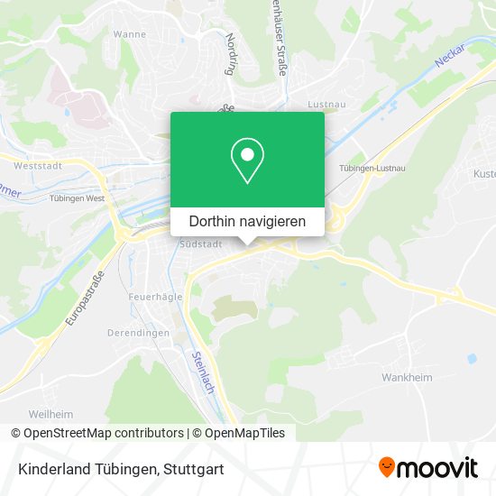 Kinderland Tübingen Karte