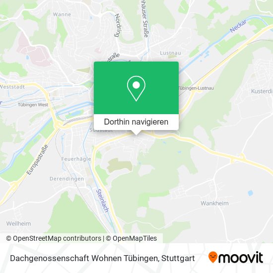 Dachgenossenschaft Wohnen Tübingen Karte