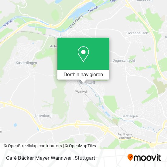 Café Bäcker Mayer Wannweil Karte
