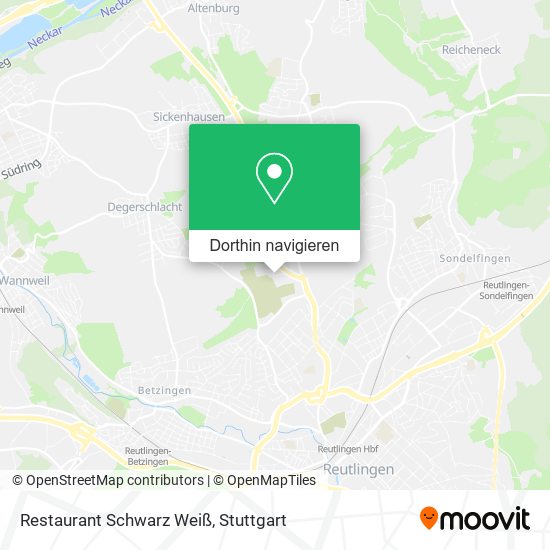 Restaurant Schwarz Weiß Karte