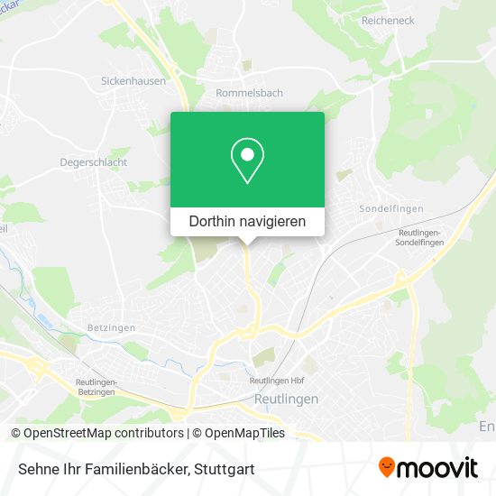 Sehne Ihr Familienbäcker Karte