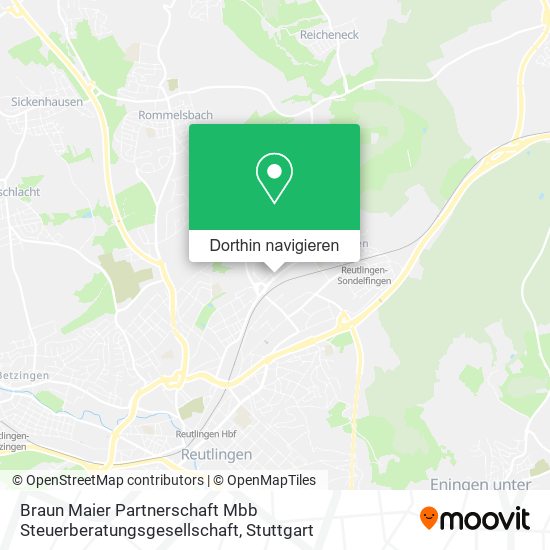 Braun Maier Partnerschaft Mbb Steuerberatungsgesellschaft Karte