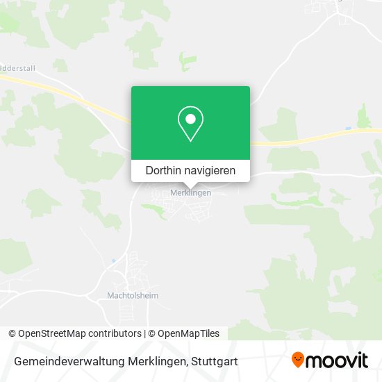 Gemeindeverwaltung Merklingen Karte