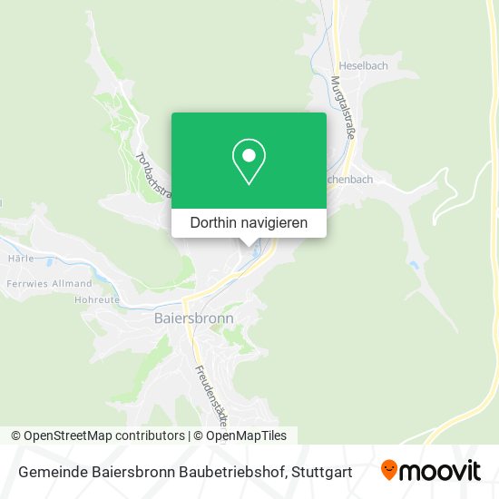 Gemeinde Baiersbronn Baubetriebshof Karte