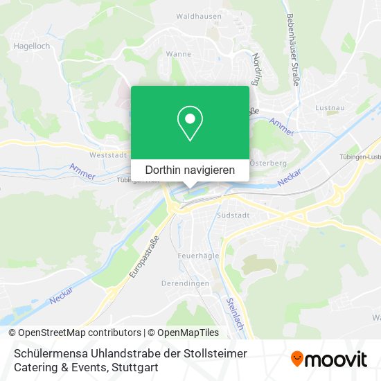 Schülermensa Uhlandstrabe der Stollsteimer Catering & Events Karte