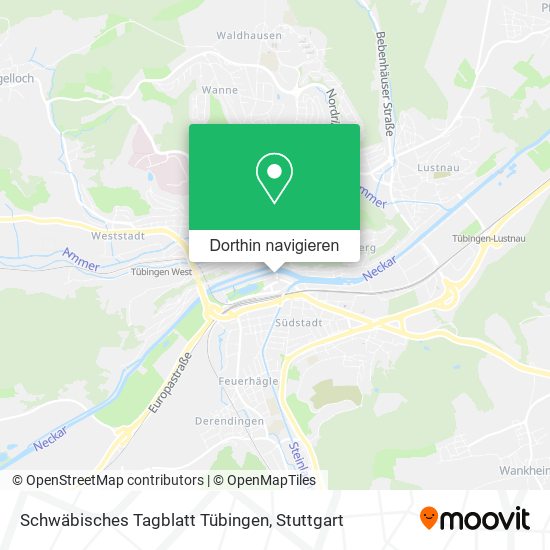 Schwäbisches Tagblatt Tübingen Karte