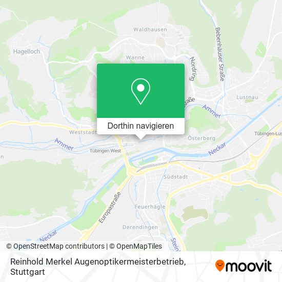 Reinhold Merkel Augenoptikermeisterbetrieb Karte
