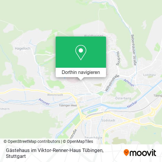 Gästehaus im Viktor-Renner-Haus Tübingen Karte
