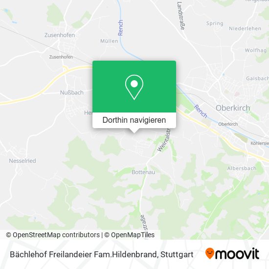 Bächlehof Freilandeier Fam.Hildenbrand Karte