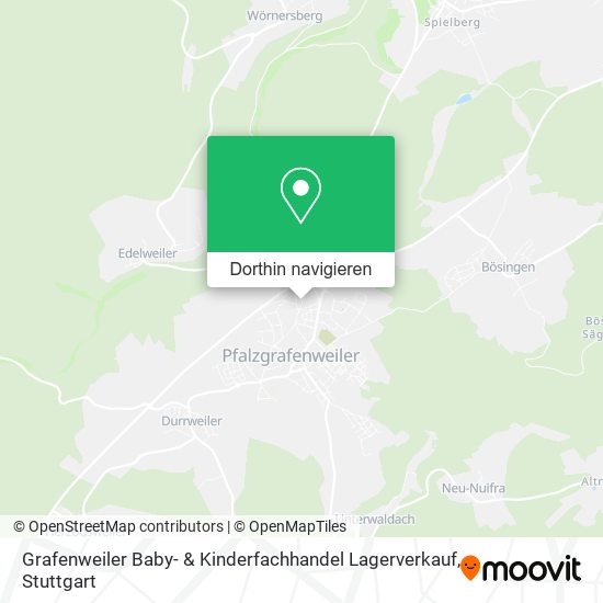 Grafenweiler Baby- & Kinderfachhandel Lagerverkauf Karte