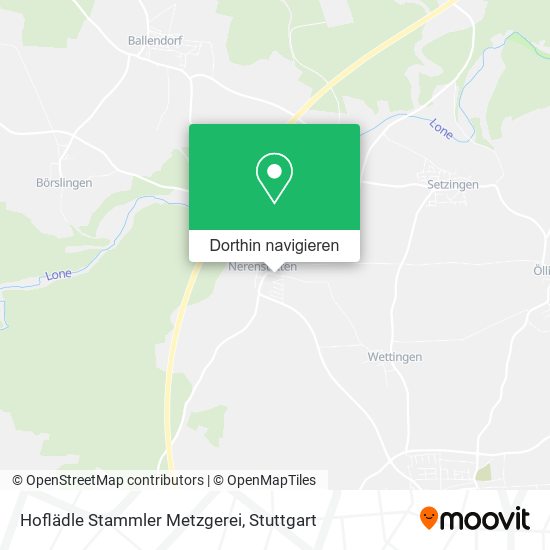 Hoflädle Stammler Metzgerei Karte