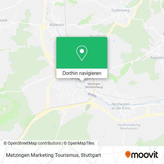 Metzingen Marketing Tourismus Karte