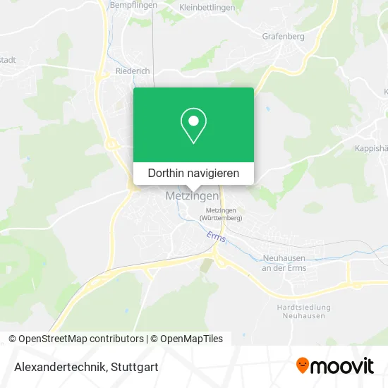 Alexandertechnik Karte