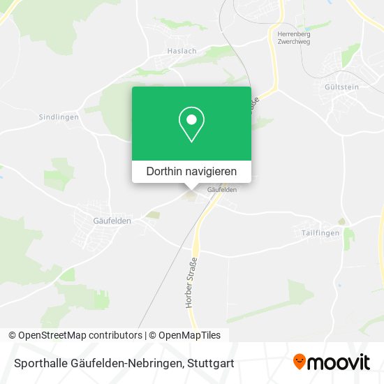 Sporthalle Gäufelden-Nebringen Karte