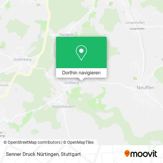 Senner Druck Nürtingen Karte
