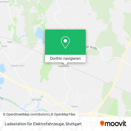 Ladestation für Elektrofahrzeuge Karte
