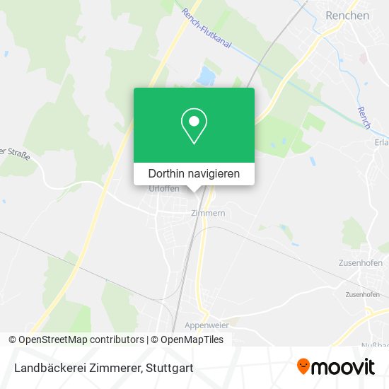 Landbäckerei Zimmerer Karte