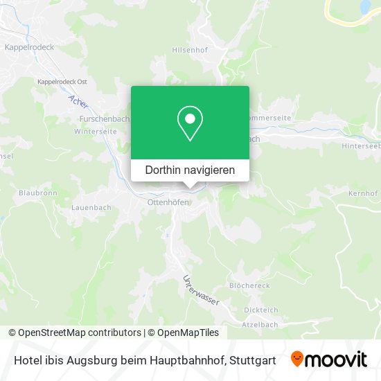 Hotel ibis Augsburg beim Hauptbahnhof Karte
