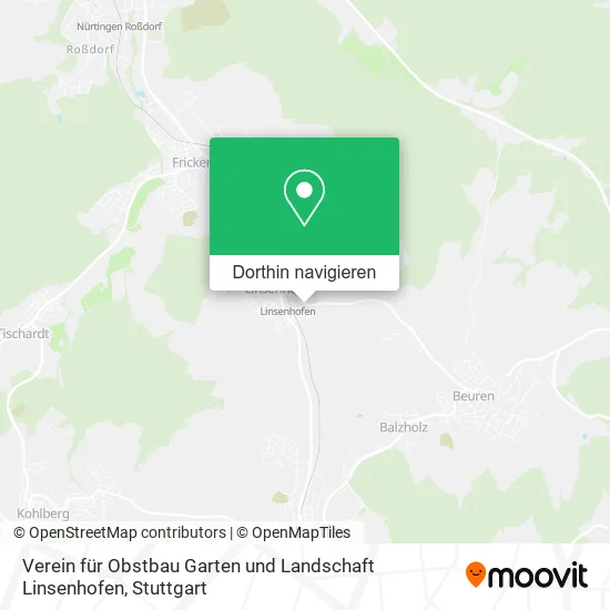 Verein für Obstbau Garten und Landschaft Linsenhofen Karte