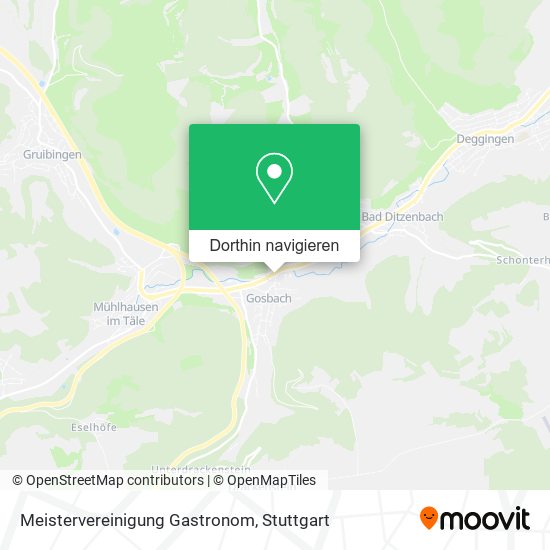 Meistervereinigung Gastronom Karte