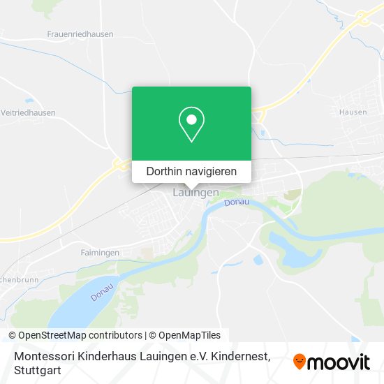Montessori Kinderhaus Lauingen e.V. Kindernest Karte