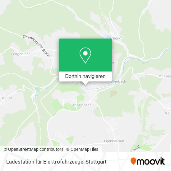 Ladestation für Elektrofahrzeuge Karte