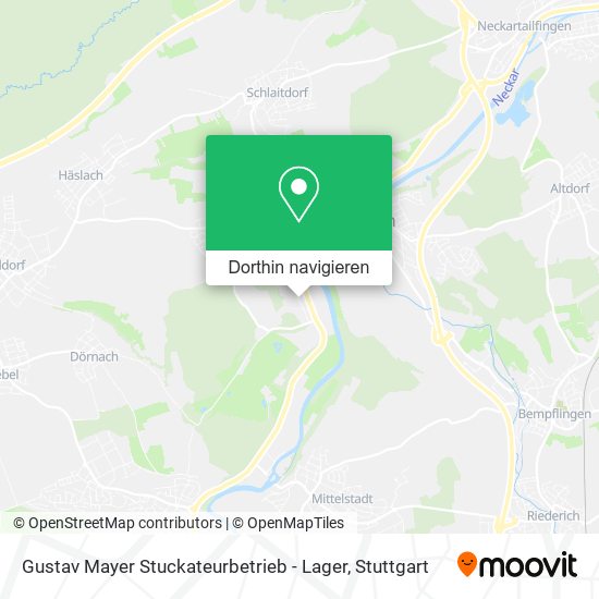 Gustav Mayer Stuckateurbetrieb - Lager Karte