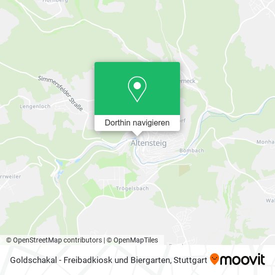 Goldschakal - Freibadkiosk und Biergarten Karte