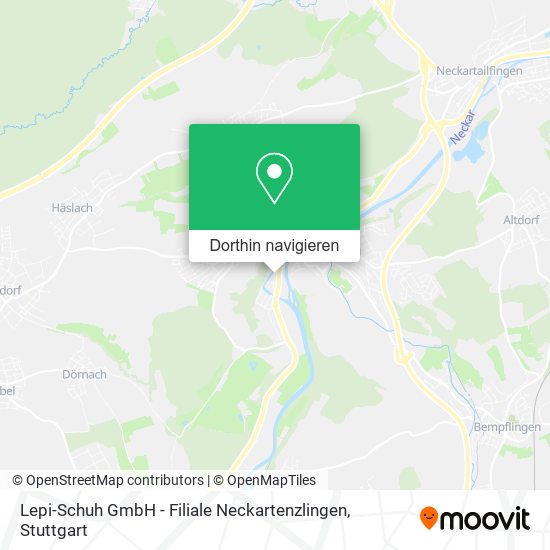 Lepi-Schuh GmbH - Filiale Neckartenzlingen Karte