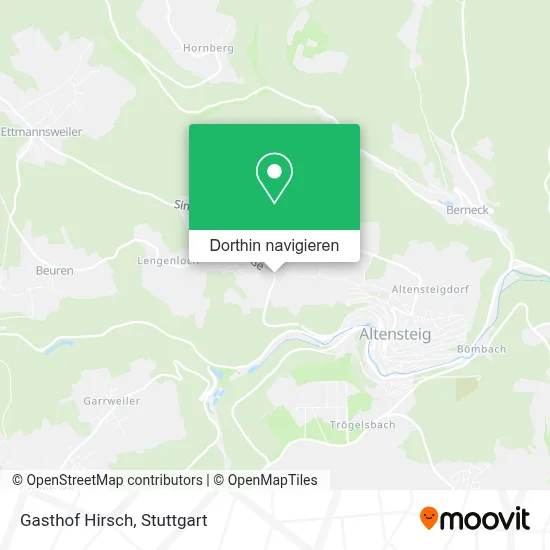 Gasthof Hirsch Karte