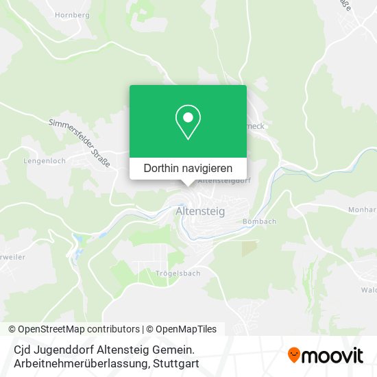 Cjd Jugenddorf Altensteig Gemein. Arbeitnehmerüberlassung Karte