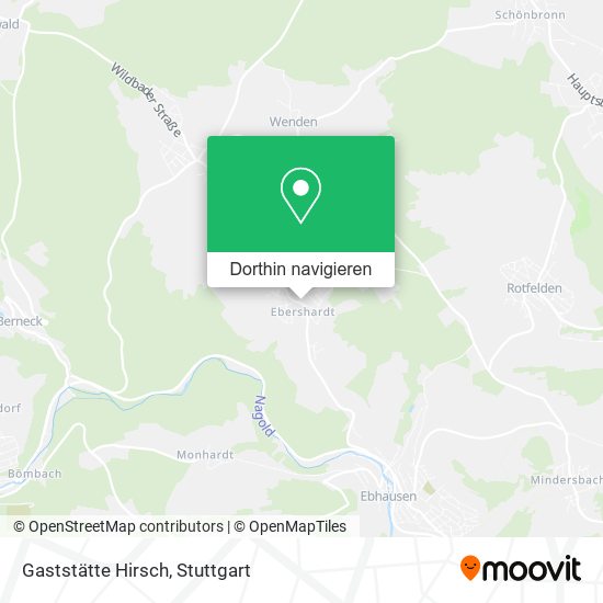 Gaststätte Hirsch Karte