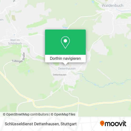 Schlüsseldienst Dettenhausen Karte