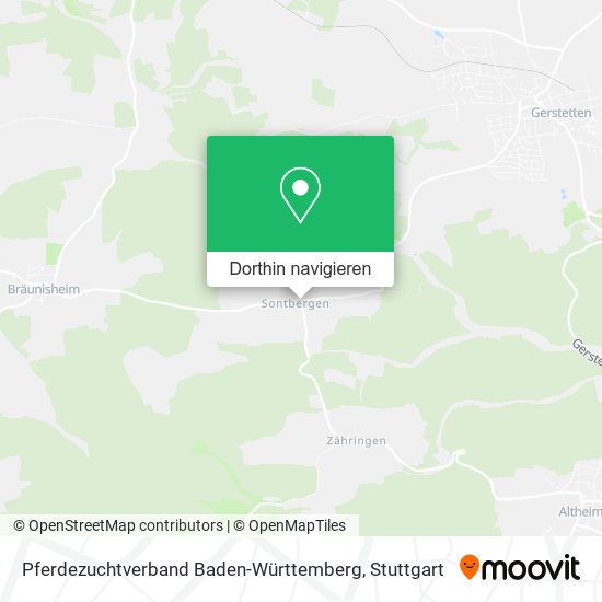 Pferdezuchtverband Baden-Württemberg Karte