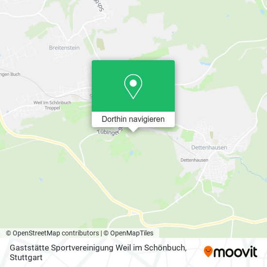 Gaststätte Sportvereinigung Weil im Schönbuch Karte