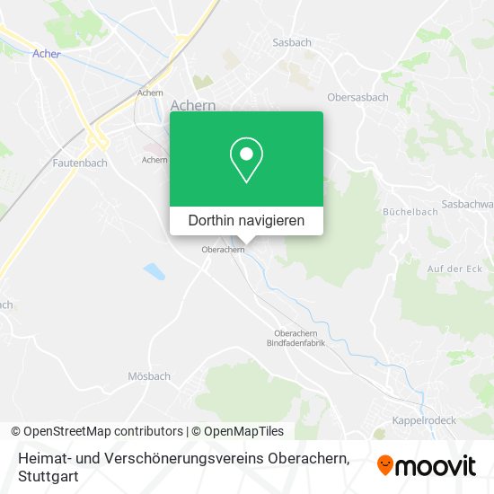 Heimat- und Verschönerungsvereins Oberachern Karte
