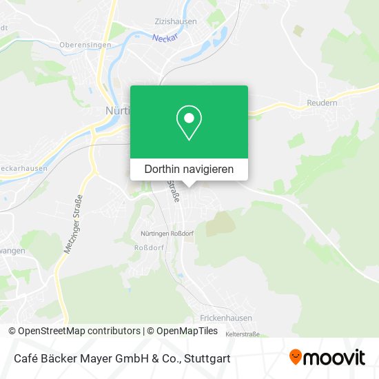 Café Bäcker Mayer GmbH & Co. Karte