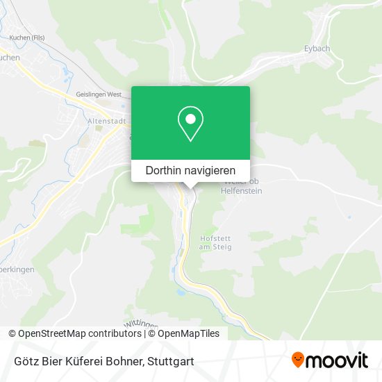 Götz Bier Küferei Bohner Karte