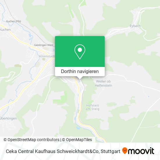 Ceka Central Kaufhaus Schweickhardt&Co Karte