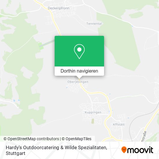 Hardy's Outdoorcatering & Wilde Spezialitaten Karte