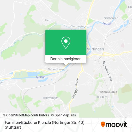 Familien-Bäckerei Kienzle (Nürtinger Str. 40) Karte