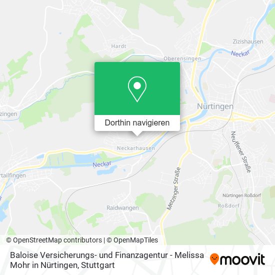 Baloise Versicherungs- und Finanzagentur - Melissa Mohr in Nürtingen Karte