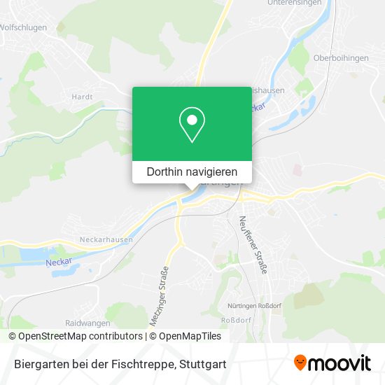 Biergarten bei der Fischtreppe Karte
