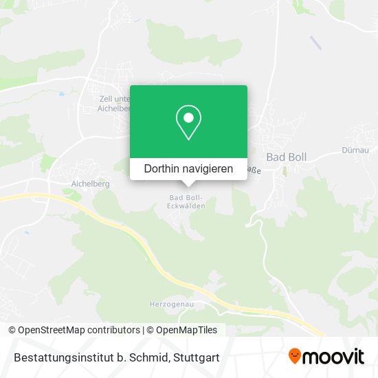 Bestattungsinstitut b. Schmid Karte
