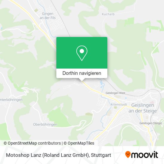 Motoshop Lanz (Roland Lanz GmbH) Karte