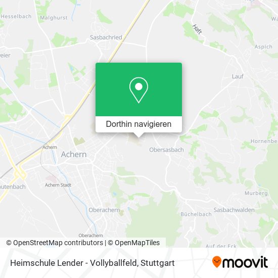 Heimschule Lender - Vollyballfeld Karte